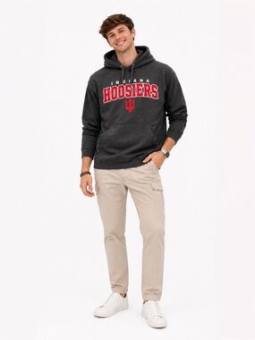 Campus Heritage Indiana Hoosiers Gray Hoodie